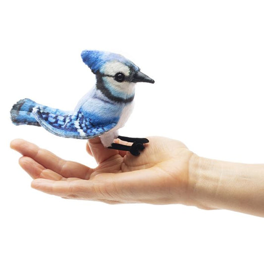 Folkmanis - Finger Puppet - 6" Mini Blue Jay