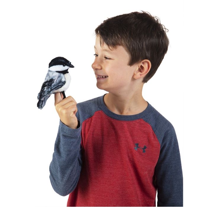 Folkmanis - Finger Puppet - 6" Mini Chickadee