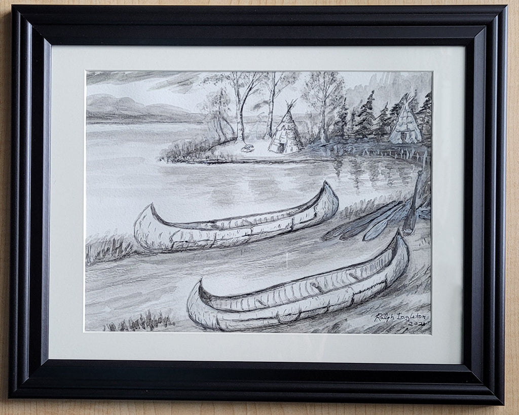 Framed Painting - "Birch Point"