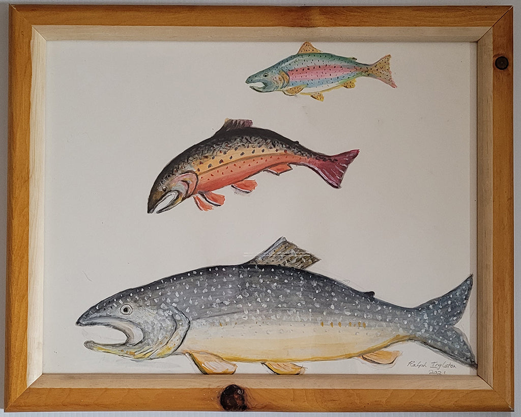 Framed Painting - 3 Fish