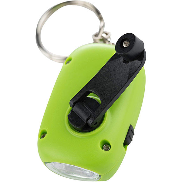 Mini Solar/Dynamo Flashlight with Keychain