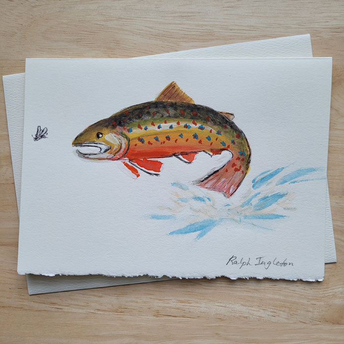 Hand Painted 5x7 Card - Speckled Trout